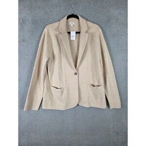 J Crew Factory Schoolboy Sweater Blazer Women L Preppy Academia Lagenlook Casual